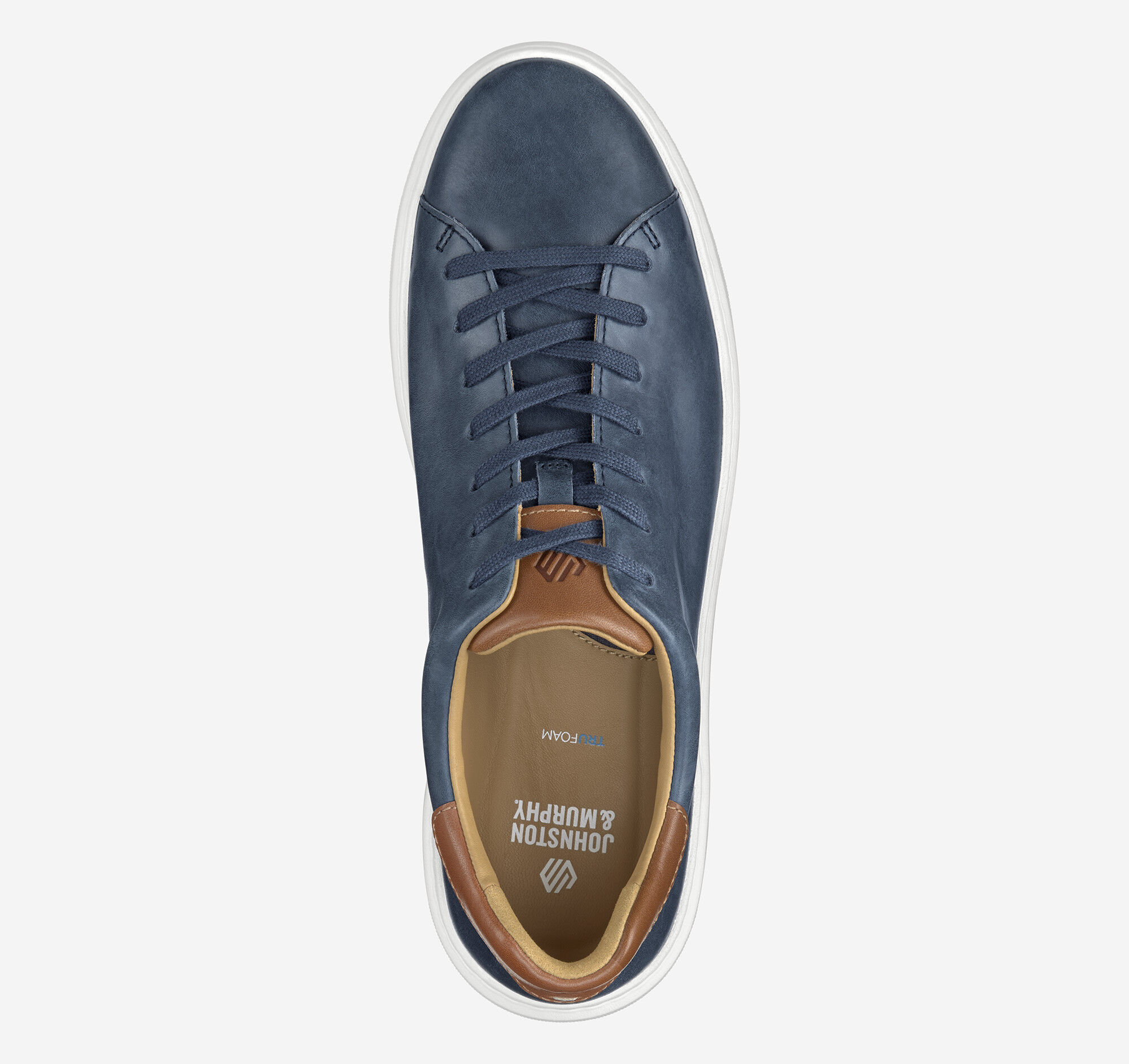 Men's Anders Lace-To-Toe in Navy Full Grain | Johnston & Murphy